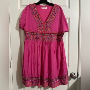 Embroidered Tunic Dress